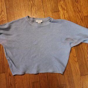 Carmen Marc Valvo Cropped zip longsleeve crop top
